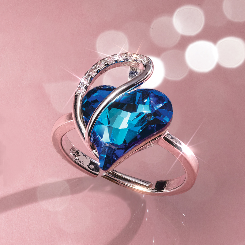 Blue Heart Ring